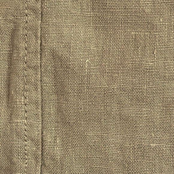 Authentic Italian-Made Natural Linen Olive Vest, M - Picture 4 of 6